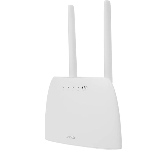 Wi-Fi Роутер Tenda 4G06 N300, 2,4 ГГц до 300 Мбит/с, LTE/3G/4G до 150 Мбит/с, SIM-слот, 2 внешние 4G/3G антенны + 2 встроенные Wi-Fi антенны, LAN 2x100 Мбит/с 10000085687