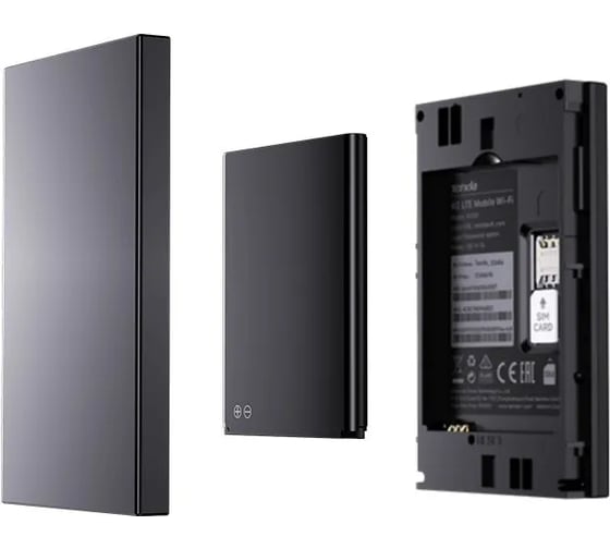 Роутер портативный Tenda 4G180 v4.0 LTE CAT.4, до 300 Мбит/с, 2.4 ГГц, USB-C порт, Nano SIM слот, аккумулятор 2100 мАч 10000100517