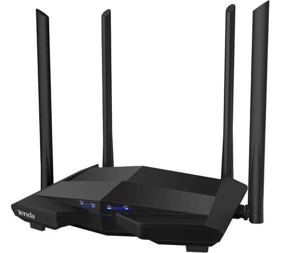 Двухдиапазонный гигабитный Wi-Fi роутер Tenda AC10 AC1200, до 300 Мбит/с на 2,4 ГГц + до 867 Мбит/с до 5 ГГц, LAN 3x1 Гбит/с, WAN 1x1 Гбит/с, 4*5dBi внешние антенны 10000052505 1
