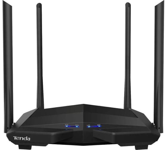 Двухдиапазонный гигабитный Wi-Fi роутер Tenda AC10 AC1200, до 300 Мбит/с на 2,4 ГГц + до 867 Мбит/с до 5 ГГц, LAN 3x1 Гбит/с, WAN 1x1 Гбит/с, 4*5dBi внешние антенны 10000052505