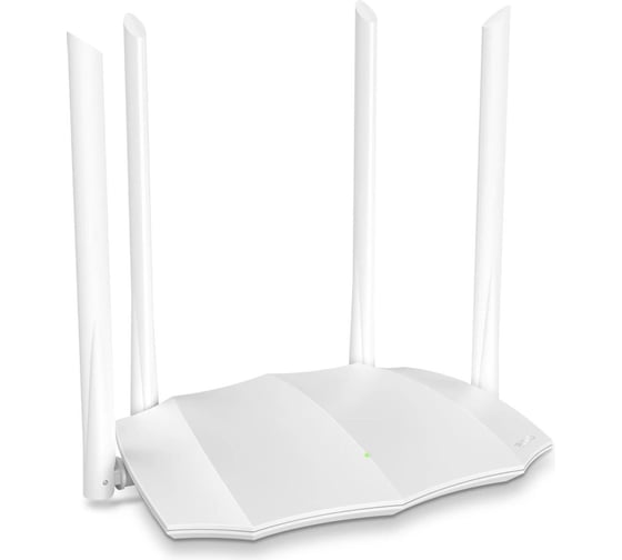 Двухдиапазонный WiFi роутер Tenda AC5 V3.0 AC1200, до 300 Мбит/с на 2,4 ГГц + до 867 Мбит/с до 5 ГГц, LAN 3x100 Мбит/с, WAN 1x100 Мбит/с, 4*6dBi антенны, белый корпус 10000089762