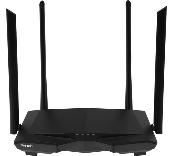 Двухдиапазонный WiFi роутер Tenda AC6 AC1200, до 300 Мбит/с на 2,4 ГГц + до 867 Мбит/с до 5 ГГц, LAN 3x100 Мбит/с, WAN 1x100 Мбит/с, 4*5dBi антенны 10000033896