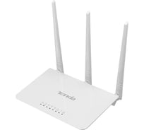 Wi-Fi роутер Tenda F3 N300, до 300 Мбит/с на 2,4 ГГц, LAN 3x100 Мбит/с, WAN 1x100 Мбит/с, 3x5dBi антенны, белый корпус 10000033904