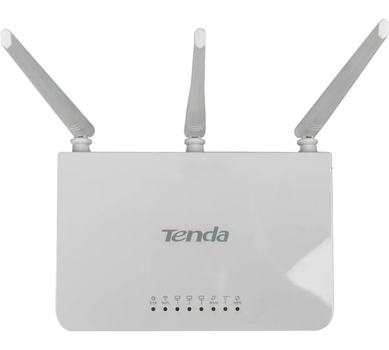 Wi-Fi роутер Tenda F3 N300, до 300 Мбит/с на 2,4 ГГц, LAN 3x100 Мбит/с, WAN 1x100 Мбит/с, 3x5dBi антенны, белый корпус 10000033904