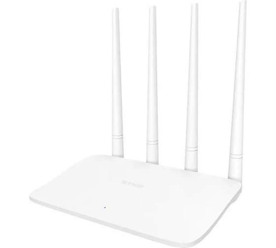 Wi-Fi роутер Tenda F6 N300, до 300 Мбит/с на 2,4 ГГц, LAN 3x100 Мбит/с, WAN 1x100 Мбит/с, 4x5dBi антенны, белый корпус 10000092812 1