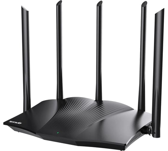 Двухдиапазонный гигабитный Wi-Fi роутер Tenda TX12 Pro Wi-Fi 6 AX3000, до 574 Мбит/с на 2,4 ГГц + до 2402 Мбит/с на 5 ГГц, LAN 3x1Гбит/с, WAN 1x1Гбит/с, 5 антенн 10000144938