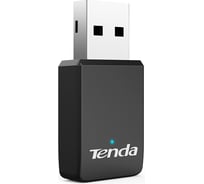 Двухдиапазонный Wi-Fi адаптер Tenda U9 AC650, до 200 Мбит/с на 2.4 ГГц + до 433 Мбит/с на 5 ГГц, внутренняя антенна, передатчик 20 dBm, USB 2.0 10000047265
