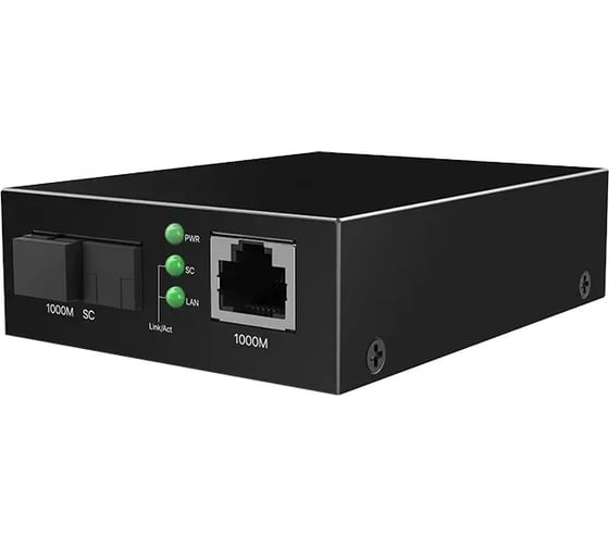Медиаконвертер Tenda TFC300A одномодовый, RJ-45x1 Гбит/с, SCx1 Гбит/с, до 3 км 10000148172 1