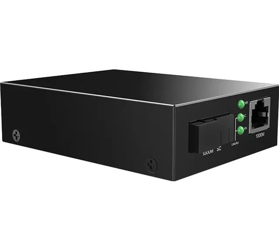 Медиаконвертер Tenda TFC300A одномодовый, RJ-45x1 Гбит/с, SCx1 Гбит/с, до 3 км 10000148172