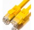 Прямой литой патч-корд RJ45 GCR 0.1m UTP категории 5e, желтый, 24 AWG, 1 Гбит/с, T568B, VIVLNIC02-0.1m 1