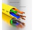 Прямой литой патч-корд RJ45 GCR 0.1m UTP категории 5e, желтый, 24 AWG, 1 Гбит/с, T568B, VIVLNIC02-0.1m 3