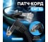 Прямой литой патч-корд RJ45 GCR 0.5m UTP категории 5e, черный, нижний угол, T568B, VIV53I194 2