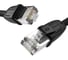 Прямой литой патч-корд RJ45 GCR LSZH PROF категории 8 ethernet 0.5m F/FTP, CU, 26 AWG, черный, экранирование, VIV52I346 1