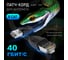 Прямой литой патч-корд RJ45 GCR LSZH PROF категории 8 ethernet 0.5m F/FTP, CU, 26 AWG, черный, экранирование, VIV52I346 8