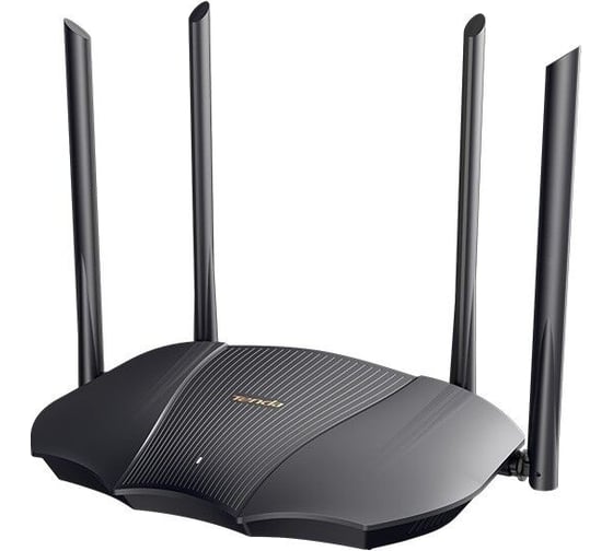 Двухдиапазонный гигабитный Wi-Fi-роутер Tenda TX12 Wi-Fi 6 AX3000, до 574 Мбит/с на 2,4 ГГц + до 2402 Мбит/с на 5 ГГц, LAN 2x1Гбит/с, WAN 1x1Гбит/с, 4 антенны 10000144939