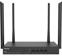 Двухдиапазонный гигабитный Wi-Fi роутер Tenda W18E AC1200, до 300 Мбит/с на 2,4 ГГц + до 867 Мбит/с на 5 ГГц, LAN 3x1Гбит/с, WAN 1x1Гбит/с, 4x5dBi антенны 10000141245
