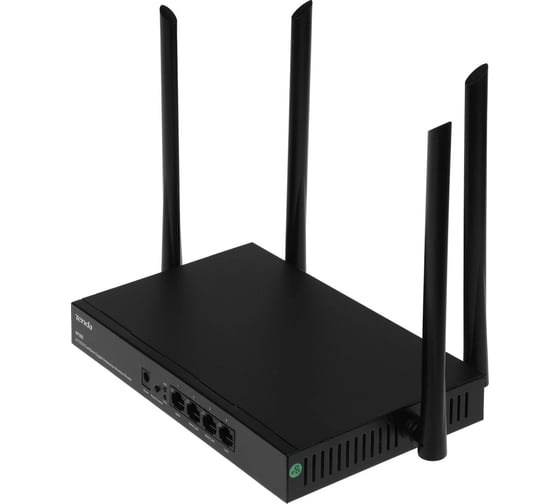 Двухдиапазонный гигабитный Wi-Fi роутер Tenda W18E AC1200, до 300 Мбит/с на 2,4 ГГц + до 867 Мбит/с на 5 ГГц, LAN 3x1Гбит/с, WAN 1x1Гбит/с, 4x5dBi антенны 10000141245
