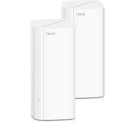 Mesh система Tenda EX12 (2-pack) Wi-Fi 6 AX3000, до 574 Мбит/с на 2,4 ГГц + до 2402 Мбит/с на 5 ГГц, LAN 2x1Гбит/с, WAN 1x1 Гбит/с, 4x3 dBi внутренние антенны 10000111814
