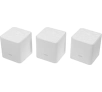 Двухдиапазонная Wi-Fi Mesh система Tenda MW3(3-pack) АС1200, до 300 Мбит/с на 2,4 ГГц + до 867 Мбит/с на 5 ГГц, LAN 2x10/100 Мбит/с, 2 встроенные антенны 10000044816