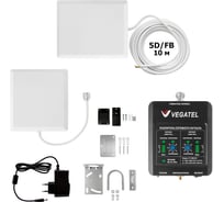 Усилитель сотовой связи, интернет на дачу Vegatel Комплект сотовой связи VT-900E/3G-kit (дом, LED) 2G, 3G R08257