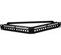 Патч панель наборная DKC угловая, 19, 1U, под 24 модуля Keystone, UTP/STP, 1 шт. RNKPP24EA1