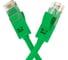 Прямой литой патч-корд RJ45 GCR 0.1m UTP категории 5e, зеленый, 24 AWG, 1 Гбит/с, T568B, VIVLNIC05-0.1m 1