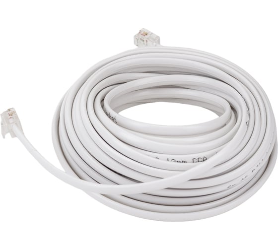 Телефонный удлинитель TDM ELECTRIC народный 10м, белый SQ0116-0005