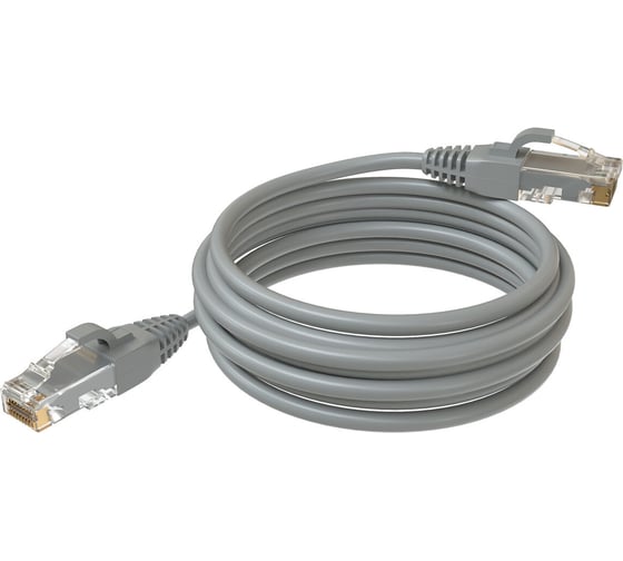 Патч-корд SYSMATRIX RJ-45 Кат.5е 5 метров LSZH серый PC 4545.5EU26.5LSZHGY 1