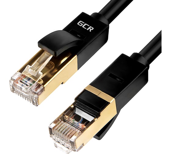 Прямой патч-корд GCR PROF 0.1m, FTP медь категории 6, позолоченный VIVLNICG626-0.1m 1
