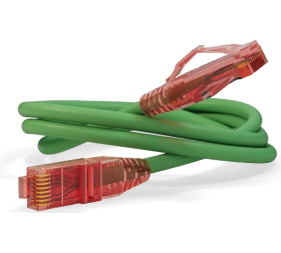 Патч-корд Hyperline PC-LPM-UTP-RJ45-RJ45-C5e-0.5M-LSZH-GN U/UTP, Cat.5e 100% Fluke Compon 229949