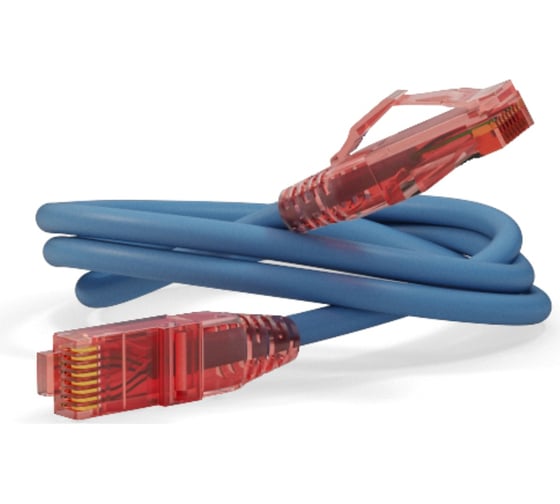 Патч-корд Hyperline PC-LPM-UTP-RJ45-RJ45-C5e-1M-LSZH-BL U/UTP, Cat.5е 100% Fluke Componen 30885 1