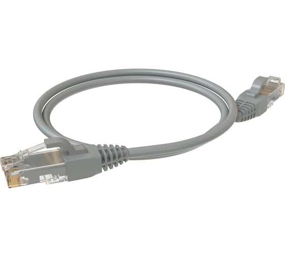 Патч-корд SYSMATRIX U/UTP категория 5е 2xRJ45 неэкранированный серый LSZH 1м (10шт. в упаковке) PC 4545.5EU26.1LSZHGY.VI10 1