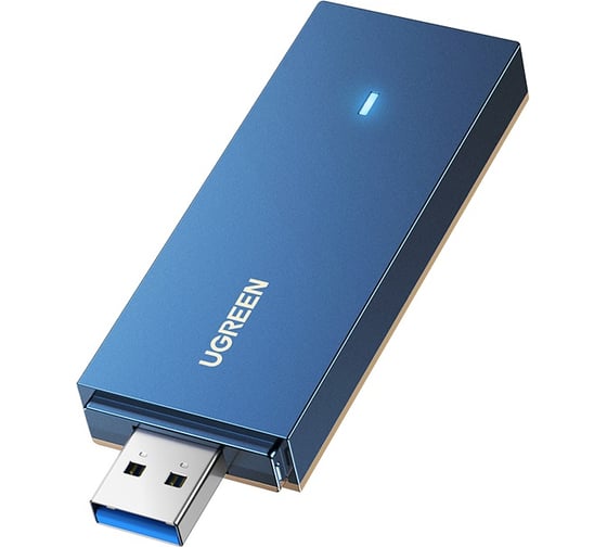 Адаптер двухдиапазонный UGREEN CM499 AX1800 Dual-Band Wireless Adapter Wi-Fi 6, синий 90340