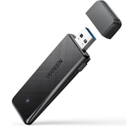 Адаптер UGREEN двухдиапазонный CM492 50340 AC1300 Wireless Network Adapter. Цвет: черный 50340_