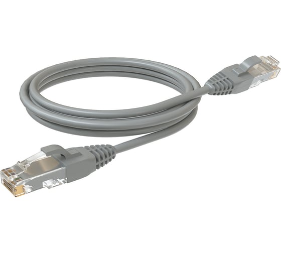Патч-корд RJ-45 SYSMATRIX Кат.5е 3 метра LSZH серый PC 4545.5EU26.3LSZHGY 1