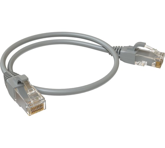 Патч-корд U/UTP SYSMATRIX категория 5е 2xRJ45 неэкранированный серый LSZH 0,5м ( 10шт, в упаковке ) PC 4545,5EU26,05LSZHGY,VI10