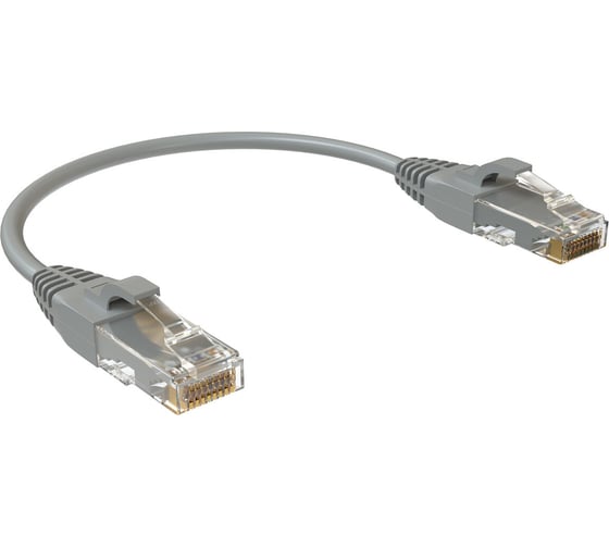 Патч-корд U/UTP SYSMATRIX категория 5е 2xRJ45 неэкранированный серый LSZH 0,15м ( 10шт, в упаковке ) PC 4545,5EU26,015LSZHGY,VI10 PC 4545.5EU26.015LSZHGY.VI10