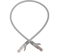 Патч-корд SYSMATRIX F/UTP категория 5е 2xRJ45 экранированный серый LSZH 0.5м (10шт) PC 4545.5ES26.05LSZHGY.VI10