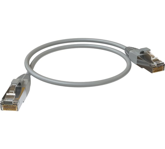 Патч-корд SYSMATRIX F/UTP категория 5е 2xRJ45 экранированный серый LSZH 0.5м (10шт) PC 4545.5ES26.05LSZHGY.VI10 1