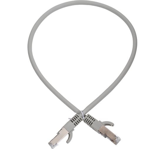 Патч-корд SYSMATRIX F/UTP категория 5е 2xRJ45 экранированный серый LSZH 0.5м (10шт) PC 4545.5ES26.05LSZHGY.VI10 1