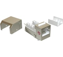 Вставка Keystone SYSMATRIX Jack RJ-45 90 градусов категория 5e экранированная заделка тип 110 ( 5шт. в упаковке ) KJ 5ES090.TLWH.VI5
