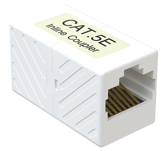 Проходной адаптер SYSMATRIX RJ45-RJ45 (8p8c) категория 5е неэкранированный цвет белый ( 3шт. в упаковке ) CC RJ45.5EU.WH.VI3