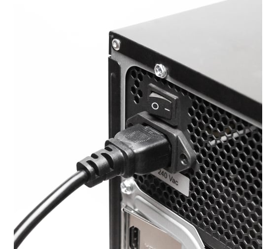 Кабель питания Vell сетевой провод IEC С13 для компьютера, 2 м {V80113} 1378884