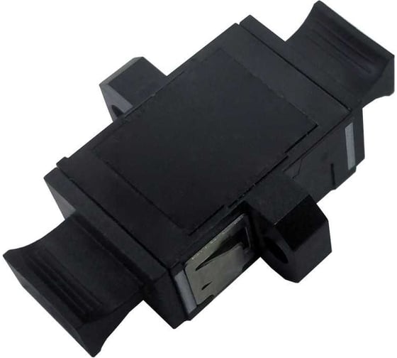 Адаптер оптический LANMASTER MPO тип B, с фланцами, черный LAN-MPO-BM-MM 1