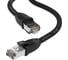 Прямой литой патч-корд RJ45 GCR LSZH PROF категории 8 ethernet 5.0m F/FTP, CU, 26 AWG, черный, экран, VIV52I350 1