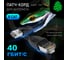 Прямой литой патч-корд RJ45 GCR LSZH PROF категории 8 ethernet 5.0m F/FTP, CU, 26 AWG, черный, экран, VIV52I350 2