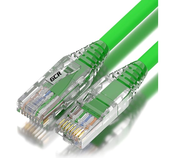 Патч-корд RJ45 GCR 5.0m LSZH UTP категории 5e, зеленый, 24 AWG, 1 Гбит/с, T568B, VIV52I671 1