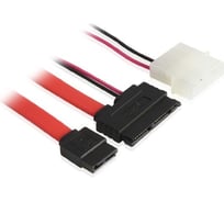 Комплект кабелей GCR 0.5m micro SATA micro SATA 16pin/SATA II до 3Gbps 7pin/Molex 4pin, VIVSTI307