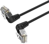 Патч-корд прямой VENTION UTP cat.6a, RJ45 угол 90 - 12м, черный IBOBM