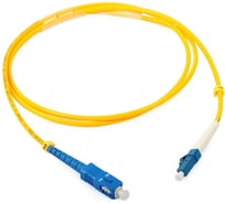 Соединительный волоконно-оптический шнур XBIT оптический патчкорд LC(UPC)-SC(UPC) G.652D simplex 3 метра PC-LC/U-SC/A-OS1-S-03